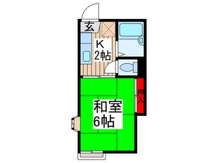 シャインハイツの物件間取画像